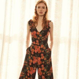 Tracy Reese Floral wide leg jumpsuit (Anthropologie)